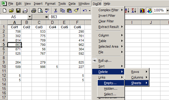 delete a sheet in excel for mac