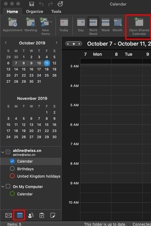 use outlook calendar for mac